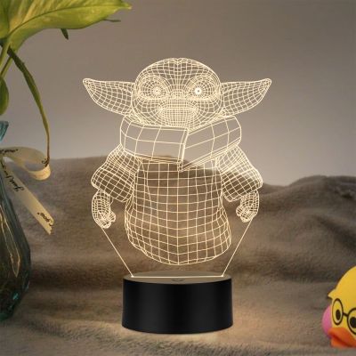 Yoda Star Wars Character Night Lamp Warm White